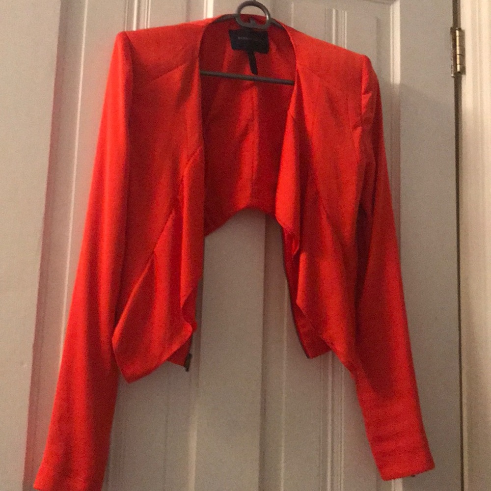 BCBG cropped jacket.